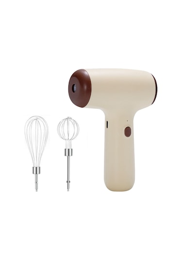 Sones Kablosuz Mini Elde Taşınabilir Çok Fonksiyonlu Elektrikli Karıştırma Mikseri, Renk: Çift Çubuk Haki Diğer