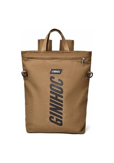 Gri 2 Su Geçirmez Dayanıklı Vintage Esnek Siyah Kanvas Sırt Çantası Kırmızı - Gri