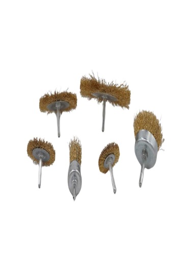 6&amp Apos Lı Pimli Tel Fırça Seti Pas Yağ Kir Boya Yapışkan Çözü