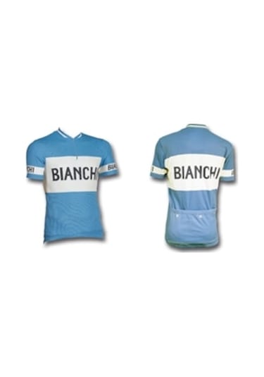 Bianchi Forma Classıc Kısa Kollu Mavi - Krem (M)