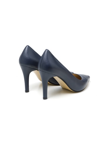 Topuklu/ Stiletto Kadın Rc-4001 Deriden Lacivert Lacivert