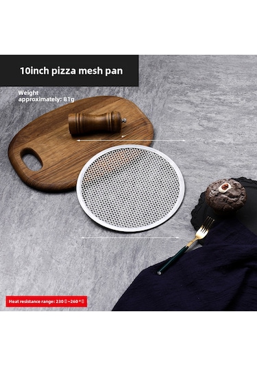 Geeroyoo 10 İnç Alüminyum Pasta Tepsisi - Kalın Tasarım, Kaymaz Yüzey, Ticari Kullanım, Fırın Aleti Çap 25.4cm