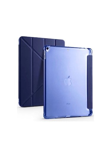 Apple Uyumlu iPad 10.2 2021 (9.Nesil) Kılıf Zore Tri Folding Kalem Bölm