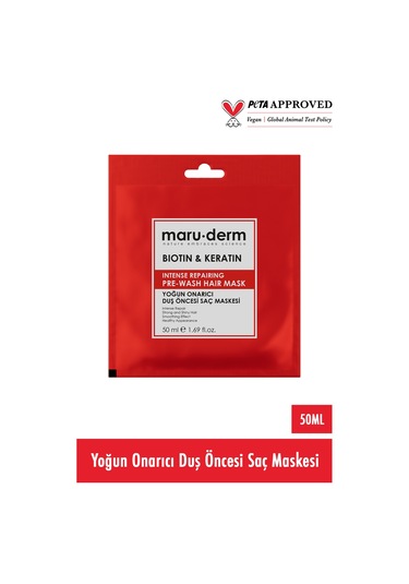 Duş Öncesi Saç Maskesi - Biotin & Keratin Yoğun Onarıcı Duş Öncesi Saç Maskesi 50 Ml