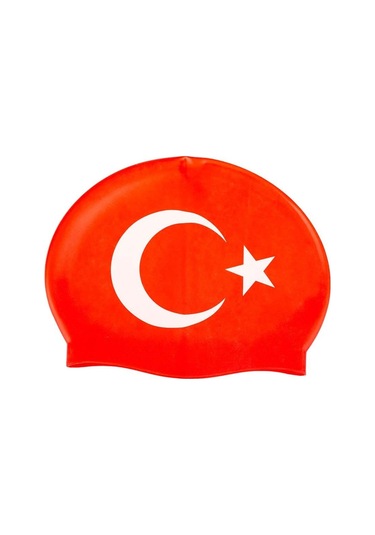 Baskılı Bone Ay Yıldız Kırmızı Bone Çok Renkli