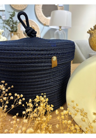 Victor Çok Amaçlı Düzenleyici Kapaklı Sepet,kapaklı Saksılık,kapaklı Organizer 26-20, Küçük Boy Lacivert