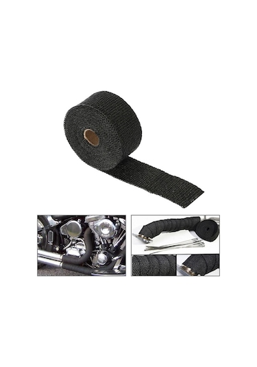 Suofeng "yüksek Isı Dayanımlı Fiberglass Egzoz Sargısı - 900 C'ye Kadar Koruma 5m, Renk Seçenekli "