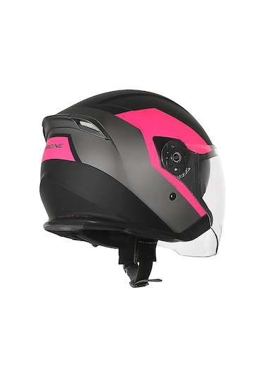 Origine Palio 2.0 Bt Bluetooth Açık Kask Siyah - Pembe