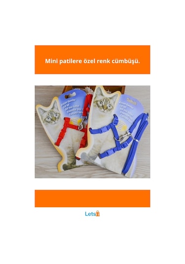 Ayarlanabilir Renkli Kedi Tasması 120cm