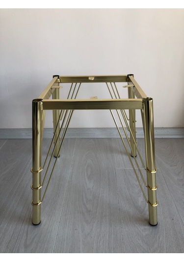 Metal, 40 Cm Gold Kaplama Sandalye Ayağı 2 Adet