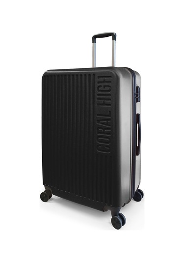Coral High Abs Siyah Büyük Boy Valiz 16403 Siyah