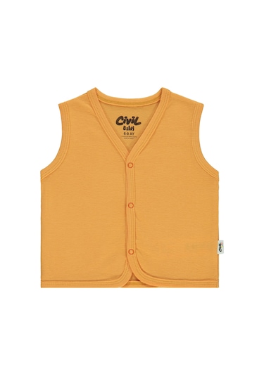 Civil Baby Bebek Yelek 6-18 Ay Güderi Hardalı Güderi Hardalı