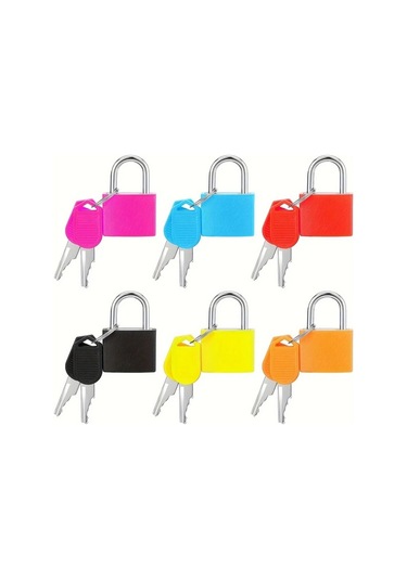 Fochsia 10 Adet Bagaj Kilitli Kemer Çanta Kilit Metal Kilit Spor Mini Kilit 10 Renk