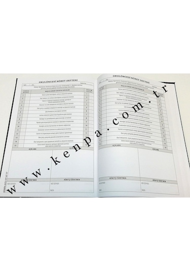 Gülpaş Anaokulu Nöbet Defteri 552 22x32 100 Yp