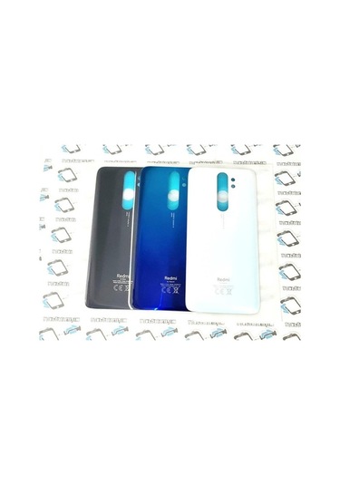 Yunjiwu Redmi Note 8 Pro Arka Pil Batarya Kapağı Cam 503821631 Xiaomi Siyah