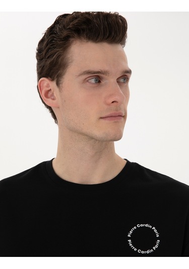 Pierre Cardin Erkek Siyah Tişört 50310076-vr046 Siyah