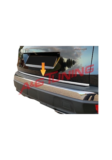 Peugeot 3008 Krom Bagaj Alt Çıta Formlu 2016 ve Üzeri P.Çelik N11.256