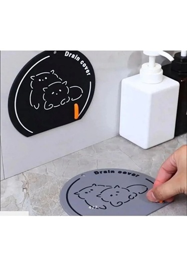 Banyo,mutfak,lavabo Gider Kapatıcı Kapak Koku Önleyici Mat Siyah