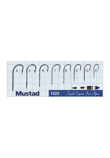 Mustad Olta Iğnesi 1522 100Lü Standart No:6