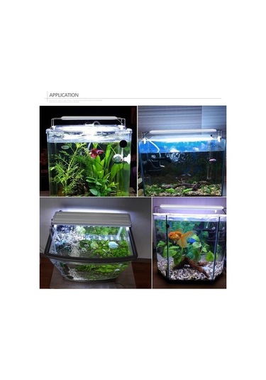 Silkroadselect Longbangdian Shop 60cm Renk Stili Bitkiler Büyüyen Işıklar Balık Tankı Işıkları Küçük Klipsli Işıklar Akvaryum Işınlama Aksesuarları Led Işık Dekorasyon Lambası Renkli