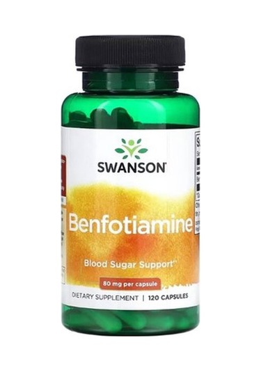 Swanson, Benfotiamine, 80 Mg, 120 Caps