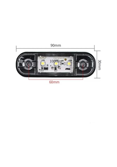 Car54 Kamyonlar İçin Led Yan Sinyal Lambası 12-24v 176448415