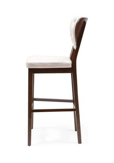Olivya Ahşap Bar Sandalyesi Beyaz
