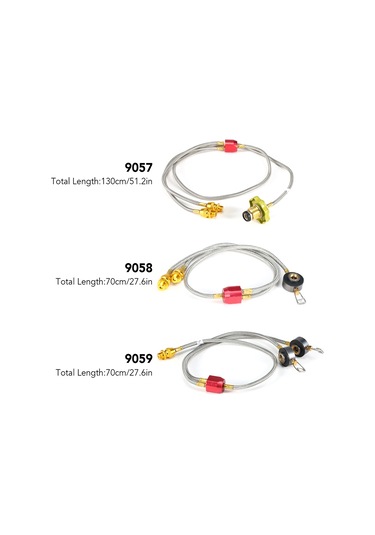 Jeehugo Kamp Ocağı İki Yönlü Bağlantı Hortumu - 70cm Gümüş Metal Esnek, Leakproof Dış Mekan Pişirme, Plat Tank Uyumlu Çok Renkli