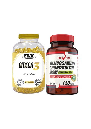 Flx Omega 3 Balık Yağı 90 Softgel & Nevfix Glucosamine