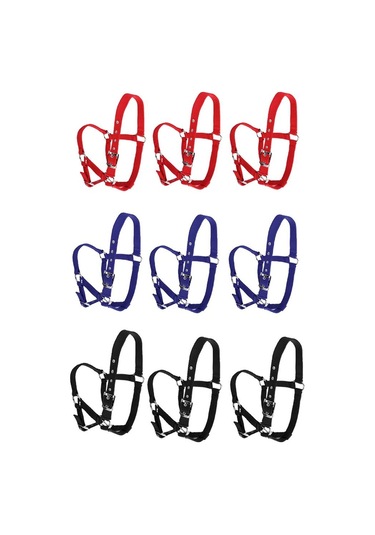 Homyl Ayarlanabilir Naylon Dokuma Binicilik Batı At Kırmızı-s Kırmızı S