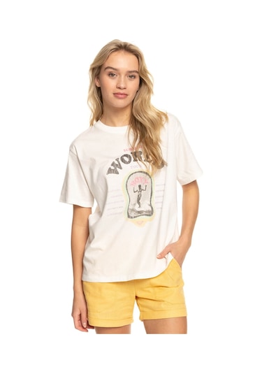 Roxy Moonlight Sun Bj Tees Kadın Tişört Beyaz