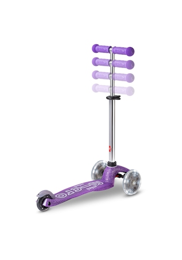 Micro Mini Micro 3 Tekerlekli Scooter Deluxe Fairy Glitter Led Purple