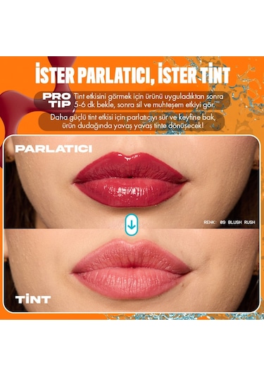 Nyx Lıp I.v. Vitamin İçeren Parlatıcı + Tint - 08 Drippin' In Ros 08