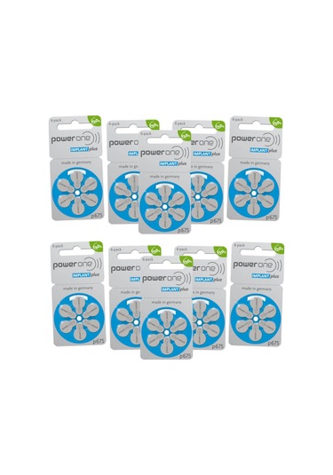 Powerone Implant Plus P675 İşitme Cihazı Pili 6 x 10'lu