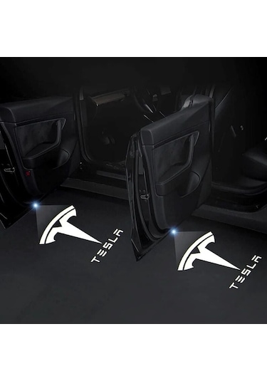 Autogp Tesla Model Y Kapı Altı Işık Lazer Led Logo Hoşgeldin Aydınlatması