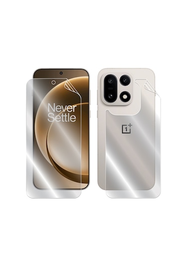 Oneplus 15 İçin Hydrogel İnce Tpu Tam Kaplama Ekran+arka Koruyucu