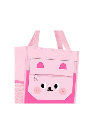 Suntek El Çantası Sevimli Üst Saplı Cepli Çocuk Tote İş Pembe