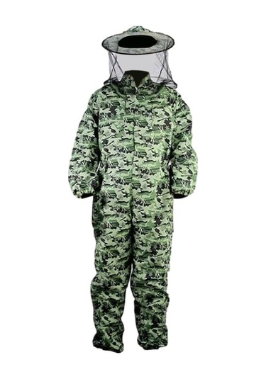 Trendooze Xxl Sokmaya Kıyafeti Kıyafeti Kıyafeti Kamuflaj Havalandırmalı Dayanıklı Başlık Arıcılık Arıcı Fc