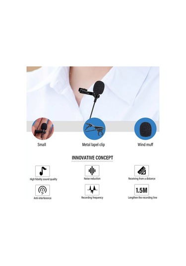 Reedark Mini Usb-c Mikrofon - Gürültü Önleyici, Kablolu, Kıyafet Klipsli, Yüksek Kalite 112 Karakter