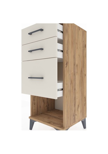 Hyperion Komodin 3 Çekmeceli 44x44x106 Çam-aytaşı Atlas Çam