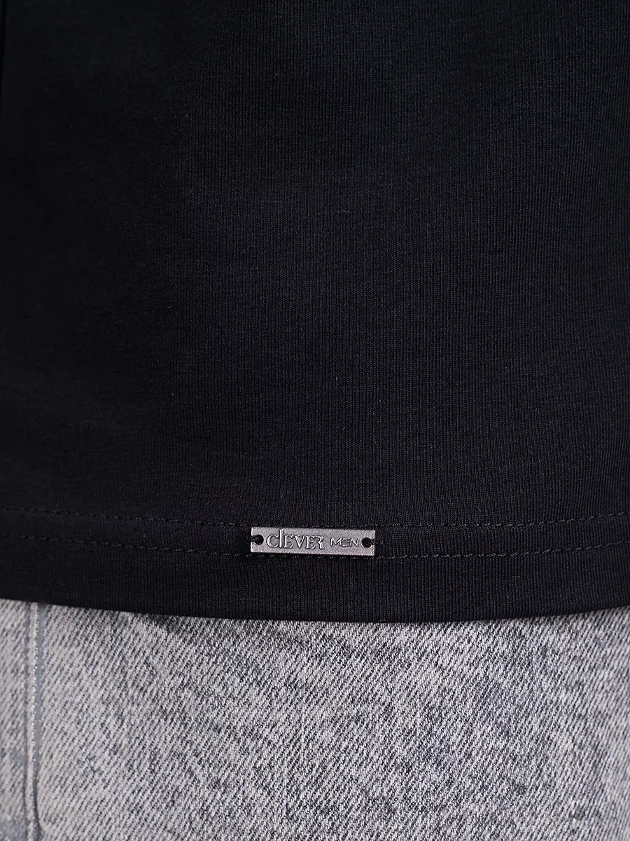 Clever Wear Siyah Erkek Yüksek Yakalı Pamuklu Kazak 258276403 Siyah