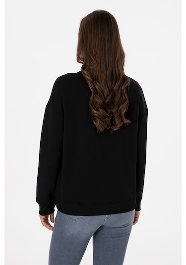 U.s. Polo Assn. Kadın Siyah Sweatshirt 50313586-vr046 Siyah