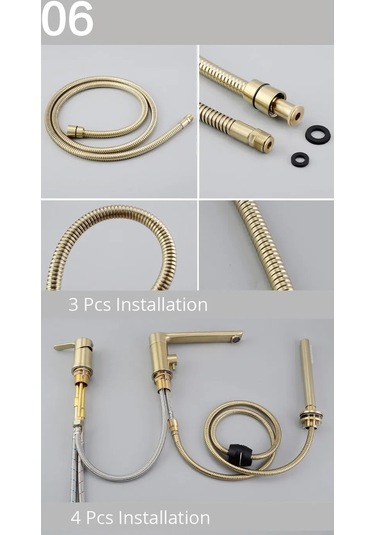 Banyo Bataryası Küvet Jakuzi Duş Seti Ankastre Mat Gold Yeni Ürün Altın