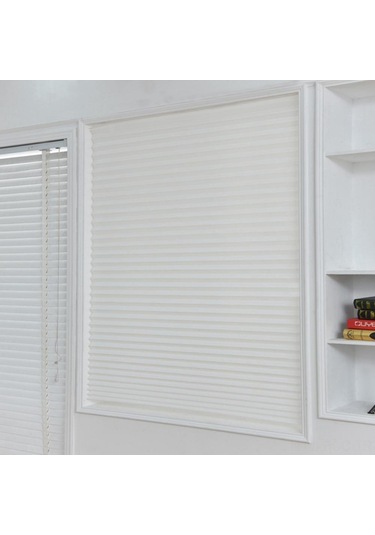 Ruicoo Kablosuz Karartma Fonksiyonlu Hücreli Perde - Çocuk Güvenlikli, Uv Korumalı, Kolay Kurulum 24"x71" Beyaz