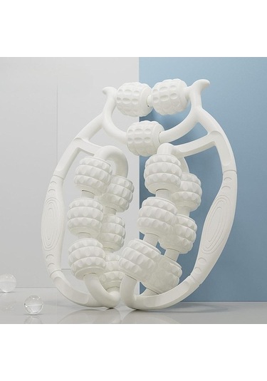 Pazly Uyluk Silindir Masaj Aleti 360 Derece Beyaz Homyl Egzersiz Beyaz