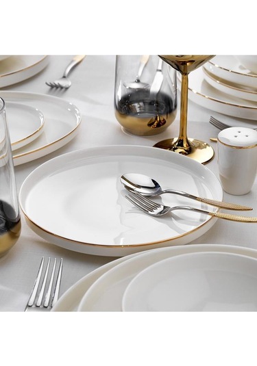Schafer Adel Gold Yemek Takımı - 56 Parça - Gold - 1s0020 -01001-gld02