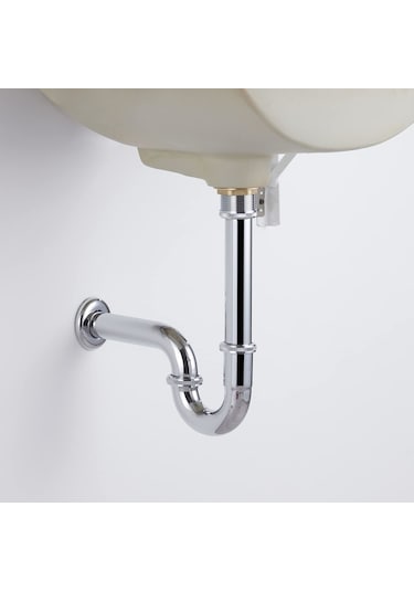 Fause Pop-up Basmalı Paslanmaz Çelik Metal Lavabo Sifonu Ksf101 Krom