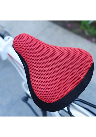 Suntek Bisiklet Selesi Kapağı Yumuşak Koruyucu Kırmızı