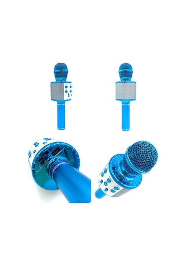 Mufunye Mavi Karaoke Bluetooth Mikrofon,
