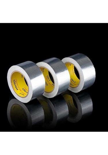 Pazly Süper Su Geçirmez Bant Sızdırmazlık Onarım Bahçe Hortumu Havuz Kurtarma Alüminyum Bant 56790287 50mmx10m